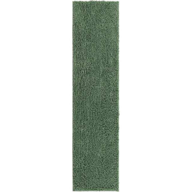 Unique Loom Tapis de Sol en Peluche 2' 6 x 10' en Vert