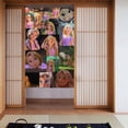 thumbnail image 2 of Cortina de puerta Rapunzel para puerta, cortina opaca con estampado de patrón, cortina divisoria de ambientes, tapiz para decoración del hogar, 34" de ancho x 56" de largo, 2 of 7
