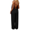 thumbnail image 2 of Women's Casual Sleeveless Wide Leg Jumpsuit with Pockets Loose Fit Summer Romper, 2 of 5