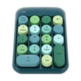 thumbnail image 1 of Pavé Numérique Sans Fil, Pavé Numérique Ergonomique Rétro 2.4GHz, 18 Touches Colorées Touches Rondes Mini Clavier Numérique avec Récepteur USB pour PC Bureau Ordinateur Portable Notebook, 1 of 7