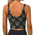 thumbnail image 3 of Naloa Faces Of The Cat Sports Bras for Women, High Support Bra with Removable Pads, Comfortable - Large, 3 of 9