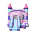 thumbnail image 2 of Pogo Crossover Inflatable Bounce House with Water Slide and Blower, Deluxe Pink, 2 of 6