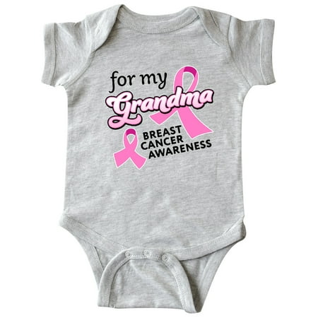 

Inktastic For My Grandma-Breast Cancer Awareness Gift Baby Boy or Baby Girl Bodysuit