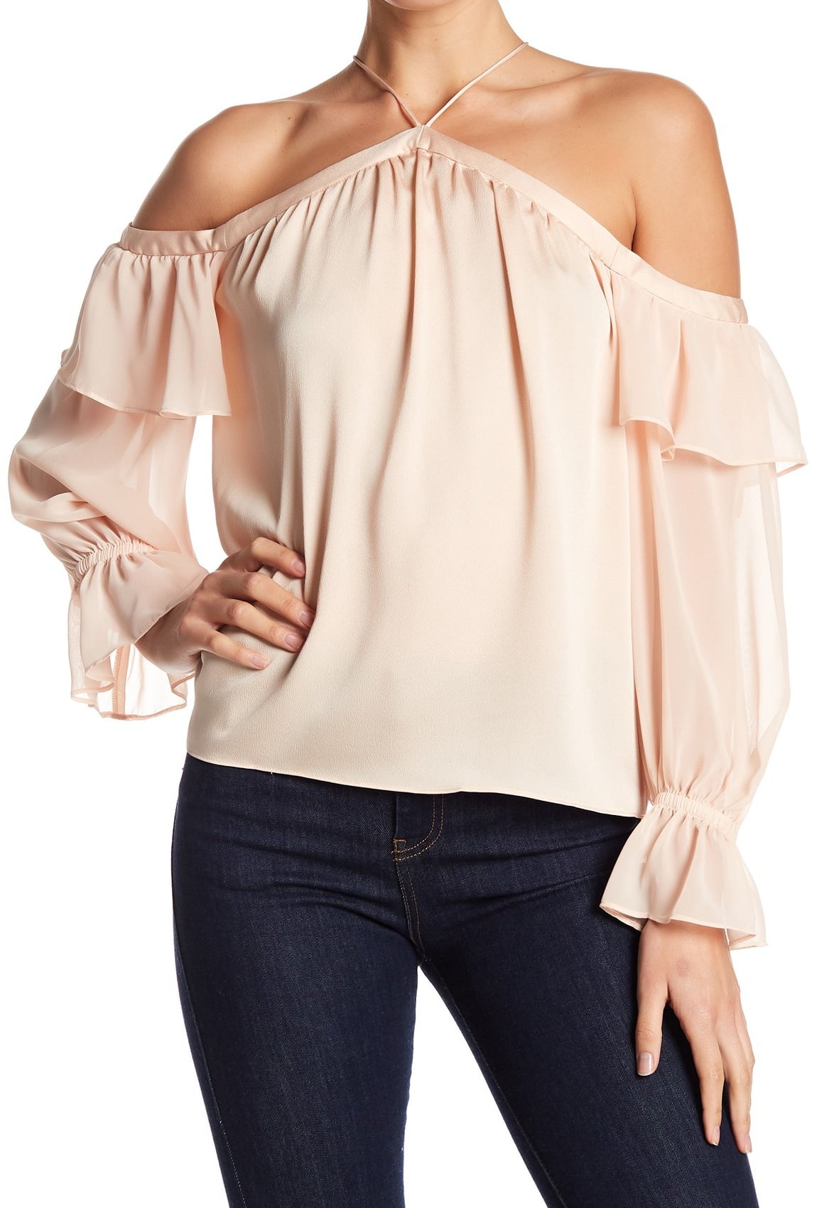 ruffled halter