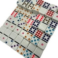 thumbnail image 6 of University Games, ChickenFoot Double 9 Color Dot Professional Size Dominoes for 1 to 8 Players Ages 6 and up, 6 of 6
