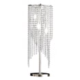 thumbnail image 2 of Benjara Mindy 30" Table Lamp- Crystal Raindrops Design- Metal- Clear Finish, 2 of 5