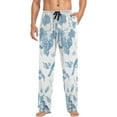 thumbnail image 4 of Chinoiserie Berries Birds Ghost Pajama Pants, Men's Lounge Pants Light with Drawstring and Pockets, Christmas New Year Birthday Father's Day Gifts, 4 of 7