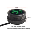 thumbnail image 2 of DC 5-100V LED Voltmeter 3-digit Digital Display Round Two-wire Voltage Meter Voltage Current Monitor Tester For Car Motorcycle, 2 of 9