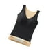 thumbnail image 2 of Qarigey Chaleco térmico para mujer, ropa interior cálida de invierno para clima frío para mujer, Top básico de Color sólido, ropa cómoda Ropa interior Negro, 2 of 6