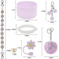 thumbnail image 3 of (b)stanley Cup Accessory Set - Water Bottle Handle Strap, Siliocne Stanley Cup Boot, Stanley Charms Stanley Cup 40 Oz Tumbler, 3 of 5