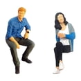 thumbnail image 4 of escena en miniatura de resina, figura de acción, modelo de personaje, figuras pintadas realistas 1/64 para escena DIY, casa de muñecas, mesa Azul Hugo Figuras de personas, 4 of 10