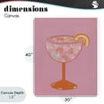 thumbnail image 4 of Stupell Industries Glam Paloma Glass over Pink Canvas Art, 30 x 40, by Robin Maria, 4 of 8