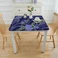 thumbnail image 3 of JRXY  Lavender Elastic Square Tablecloth, Healing Aromatic Herbs on Dark Background Home Decorative Tablecloths,Great for Home Kitchen/Parties/Holiday Dinner White, 3 of 7