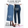 thumbnail image 4 of Jessica London Women's Plus Size Classic Cotton Denim Capri, 4 of 5