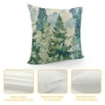 thumbnail image 4 of Chilfamy  Watercolor Blue Green Tree Pillow Covers Rustic Style Nature Forest Print Decorative Throw Pillows Winter Christmas Square  Cushion Case for Home Sofa Couch Bed Outdoor, 4 of 5