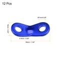 thumbnail image 2 of Uxcell 7mm Dia. 2 Hole Tent Cord Adjuster Aluminum Rope Tensioner Blue 12 Pack, 2 of 5