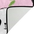 thumbnail image 4 of Dreamtimes Lightweight Soft Area Rugs 31x20 Inch, Cute Pandas Bamboo Floor Mat Doormat for for Rooms Entrance Hardwood Floor Living Room 2'7" x 1'8"） Nursery Rugs, 4 of 6
