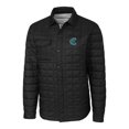 thumbnail image 2 of Men's Cutter & Buck Black Charlotte Knights Big & Tall Rainier PrimaLoft Eco Insulated Quilted Button-Up Shacket, 2 of 3