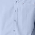 thumbnail image 4 of Blusa y camisa de manga larga con cuello vuelto para hombre, informal, de color liso, con botones, de manga larga y cuello vuelto, de poliéster., 4 of 6