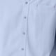 thumbnail image 4 of Blusa y camisa de manga larga con cuello vuelto para hombre, informal, de color liso, con botones, de manga larga y cuello vuelto, de poliéster., 4 of 6