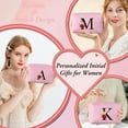 thumbnail image 3 of YOOLIFE Travel Essential Gift for Women, Cute Initial Makeup Bag, Waterproof PU Monogram Cosmetic Bag Travel Make Up Bag Gifts for Women Girls, 3 of 9