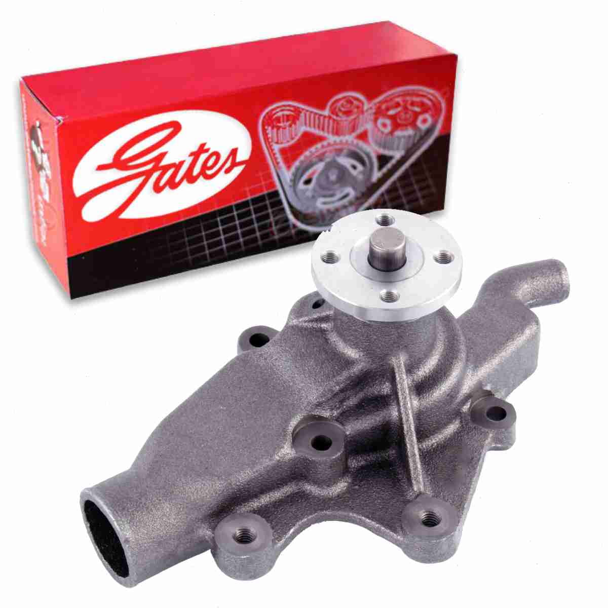 Gates Engine Water Pump compatible with Jeep CJ7 2.5L 4.2L L4 L6 1980