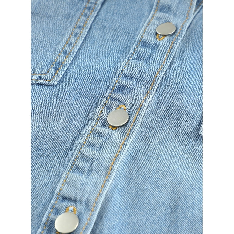 Sky Blue Light Wash Pocketed Distressed Denim Jackets, Sky Blue / 2XL