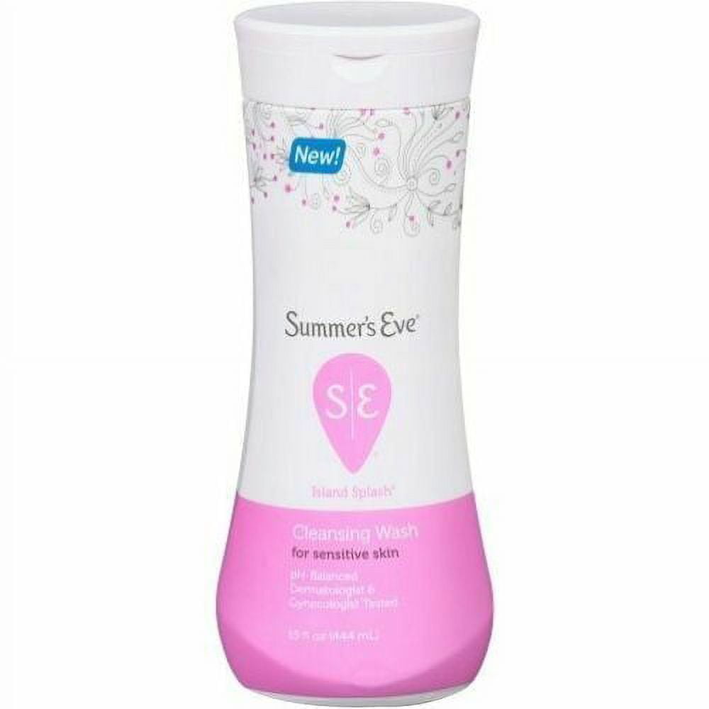 Summer's Eve Cleansing Wash for Sensitive Skin, Island Splash 9 oz (Pack of 6)