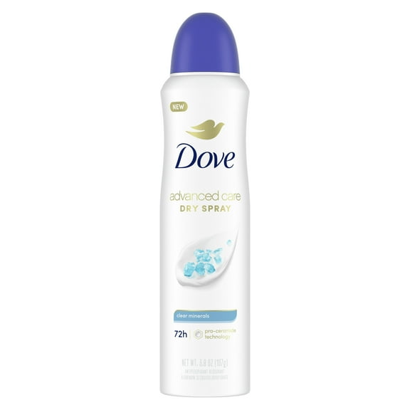 Dove Advanced Care Dry Spray Antiperspirant Deodorant - Clear Minerals - 3.8 oz Packaging may vary