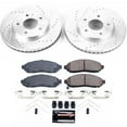 thumbnail image 3 of PowerStop Front Z23 Evolution Sport Carbon-Fiber Ceramic Brake Pad and Drilled & Slotted Rotor Kit Fits: CHEVROLET NISSAN Select Models K6492, 3 of 10