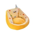 thumbnail image 1 of Sillón con cojín kawaii, sofá perezoso, divertido y cómodo, decoración para dormitorio interior. Amarillo, 1 of 7