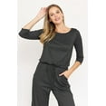 thumbnail image 6 of Eloges Women's 3/4 Sleeve Tie-Back Jumpsuit, 6 of 7