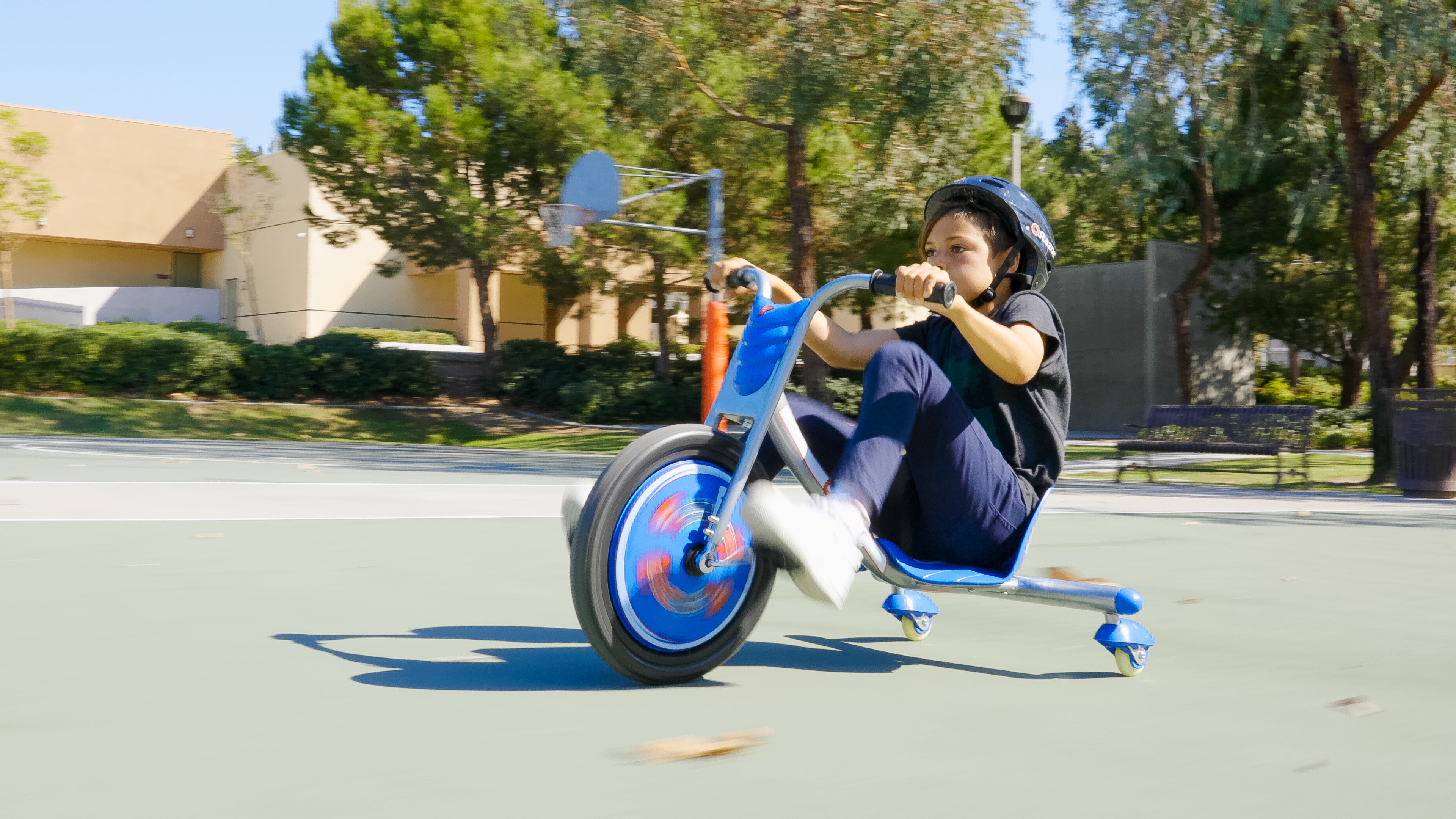 Razor RipRider 360 Drift Trike - Blue, 16" Front Wheel, 3-Wheeled Ride-on, Tricycle for Child 5+ - image 3 of 11