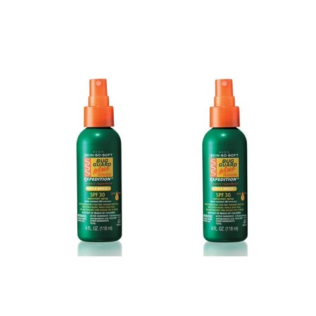 2 Bottles - Avon Skin so Soft Bug Guard Plus Expedition SPF 30