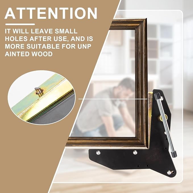 Miter Clamps For Woodworking – PSLER Miter Clamp Right Angle Clamp for Cabinet Making Tools, Framing Tools, Window & Door Casing, Picture Frames