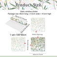 thumbnail image 5 of Película para ventana, película decorativa para privacidad de ventana, hojas de vides verdes, pegatinas estáticas de doble cara para ventana de vidrio para oficina en casa, 5 of 5