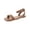 Cognac Smooth, variant on Womens Quebecc Faux Leather Open Toe Ankle Strap