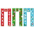thumbnail image 3 of Naiovety 2 piezas de pancartas colgantes de Feliz Navidad, carteles de bienvenida para el porche, vacaciones en casa, decoración de cumpleaños de Año Kits de decoración para fiestas Verde Naiovety HA010416-02B, 3 of 6