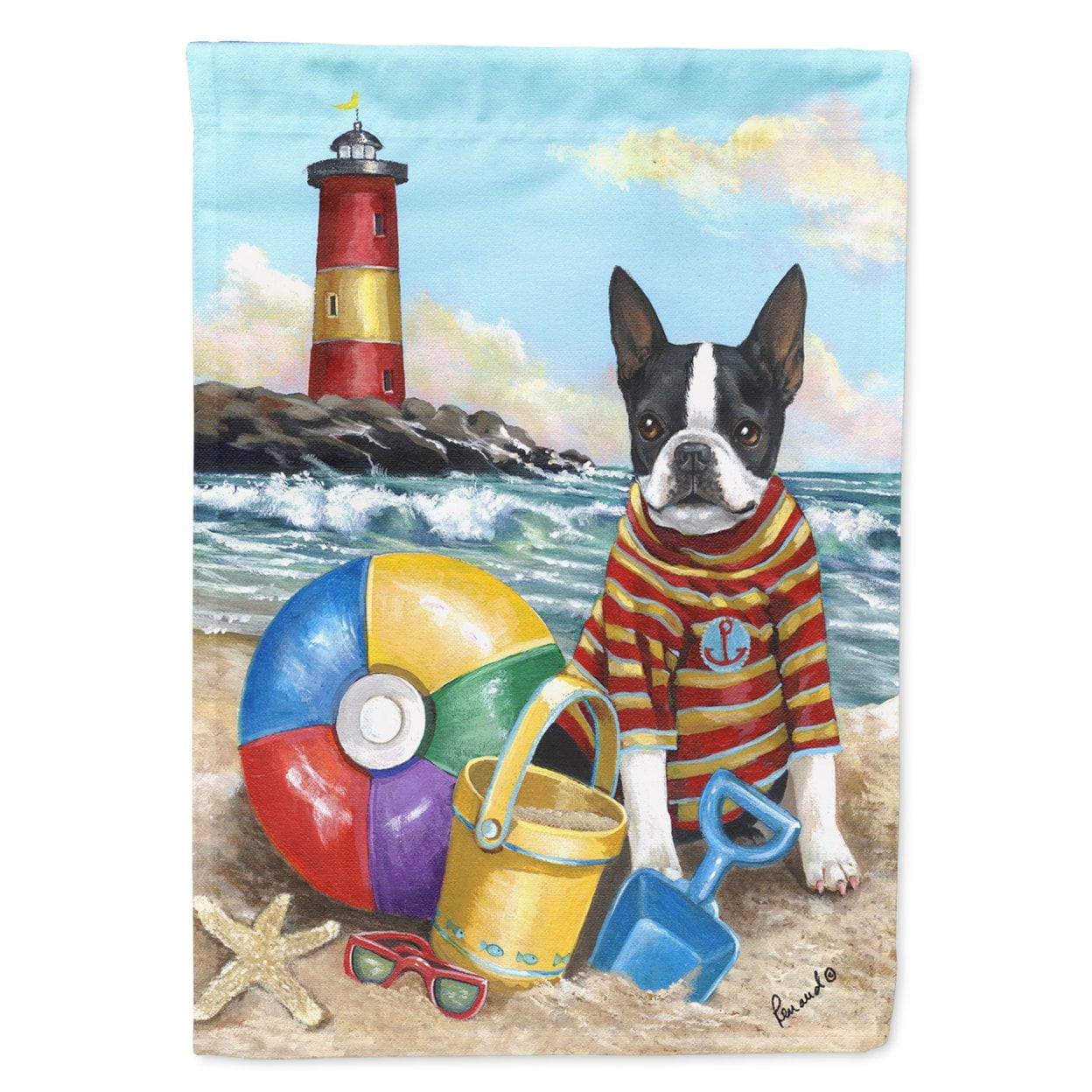 Carolines Treasures CK2172DS812 Boston Terrier In the Kitchen Wall or