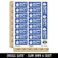 thumbnail image 2 of Happy Birthday Cupcake Teacher Student School Sticker Set - Dark Blue - Gloss Finish - 2.00" Large, 2 of 7