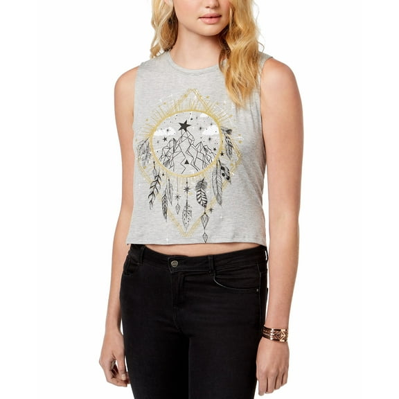 Juniors Dream Catcher Tank Top Heather Grey L