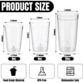 thumbnail image 2 of HTSQYL 12-Ounce Plastic Tumblers (Set of 12), Plastic Drinking Glasses, Restaurant-Style Tumblers, Commercial-Grade Cups, Stackable, BPA-Free, Shatter-Proof, Dishwasher-Safe, Clear, 2 of 8
