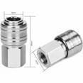 thumbnail image 2 of 10PCS Compressor Fittings 1/4" BSP European Pneumatic Quick Connector Air Pneumatic Coupler Compressor Kit Air Accessory Air Hose Connector Male Female, 2 of 4