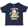 thumbnail image 3 of Inktastic Cute Sloth I Love My Poppi with Green Leaves Boys or Girls Toddler T-Shirt, 3 of 5