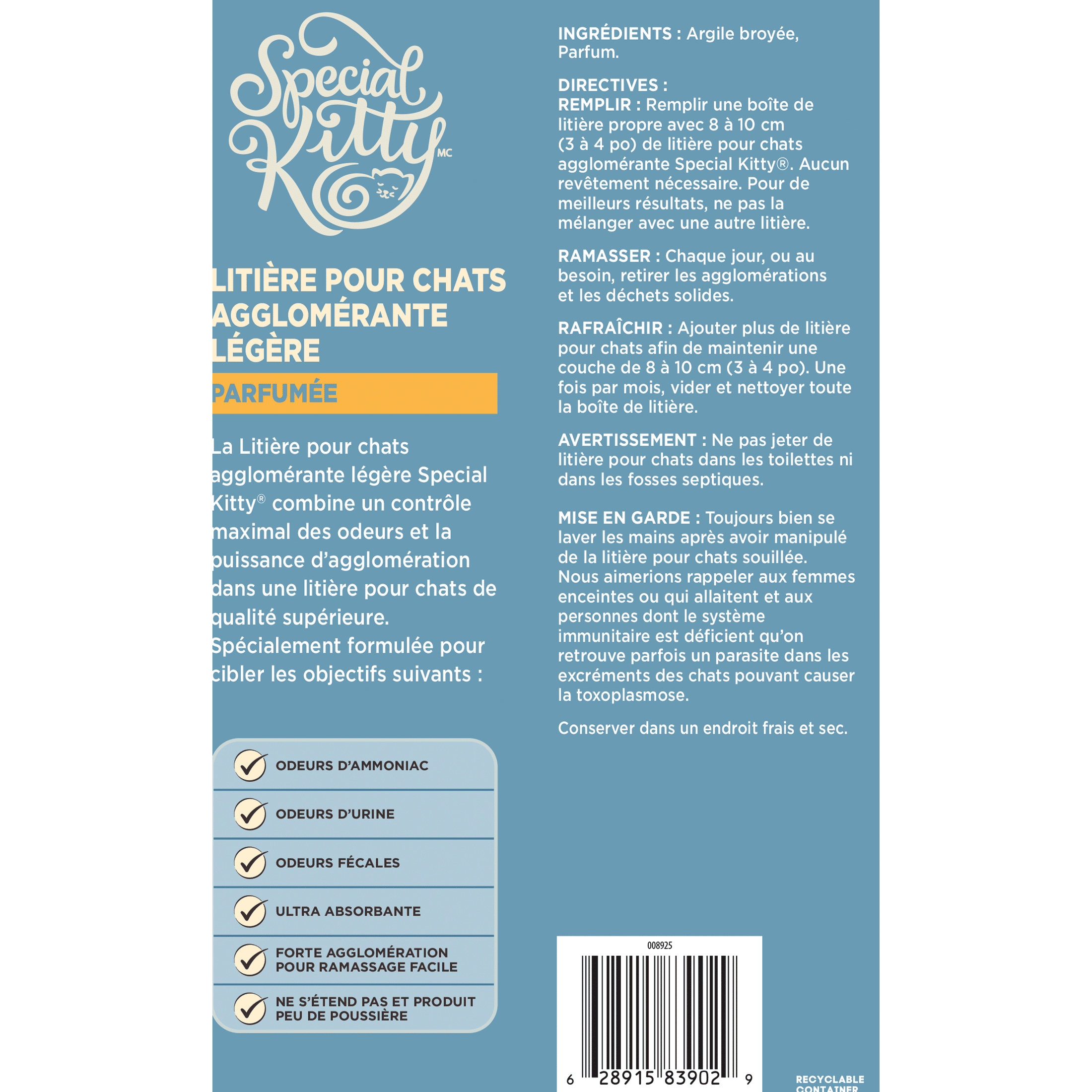 Special Kitty Scented Scoopable Lightweight Multi-Cat litter 3.86kg