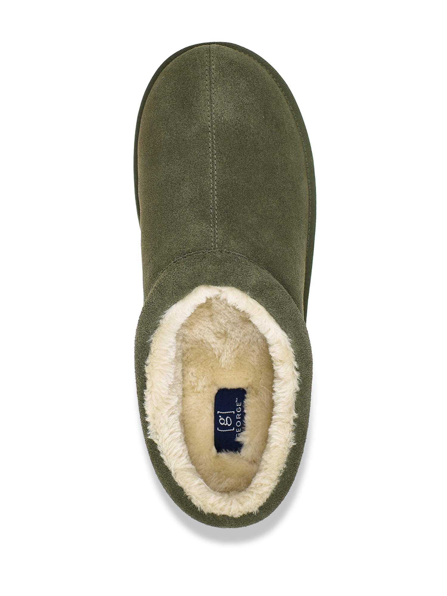 George Men's Suede Clog Slippers