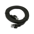 thumbnail image 1 of Monoprice - Patch cable - RJ-45 (M) to RJ-45 (M) - 7 ft - UTP - CAT 5e - booted, snagless, stranded, flat - black, 1 of 2