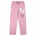 thumbnail image 5 of Mimi & Neko Cute Characters Women's Pink Sleep Pajama Pants, 5 of 7
