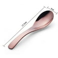 thumbnail image 4 of Soup Spoon Stainless steel Unique Porridge Spoon Large Table Rice spoon Rose, 4 of 4