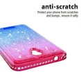 thumbnail image 4 of FIEWESEY For Alcatel OT5012 Phone Case Glitter Case Gradient Quicksand Series TPU Bumper Cushion Reinforced Corners Protective Bling Liquid Girls Women Case for Alcatel OT5012 5.5 inch - Pink+Blue, 4 of 6